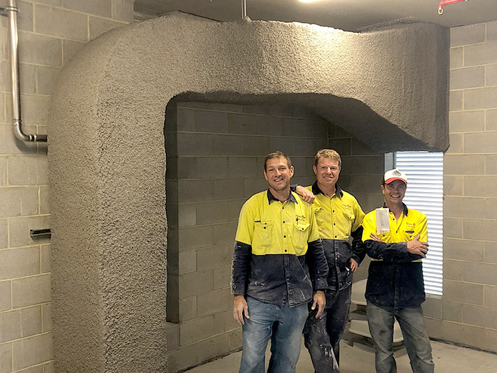 Ducting fire protection spray