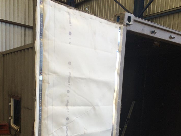 Fire protection on container