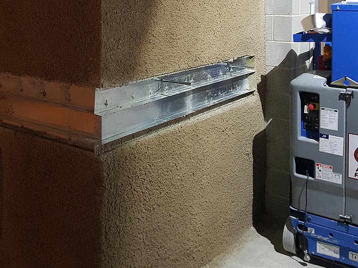 Fire stopping duct coating